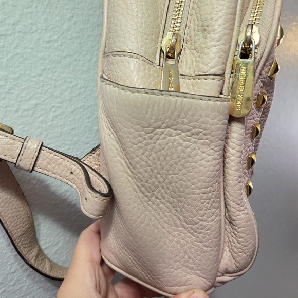 Michael Kors Pink Studded Women's Backpack - Picture 5 of 14